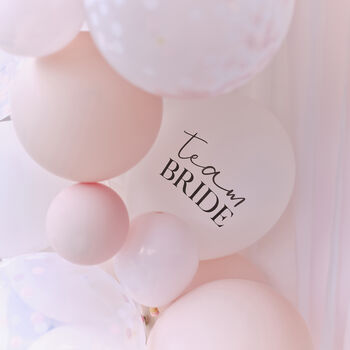 White, Pink And Confetti Hen Party Balloon Arch Kit, 2 of 4
