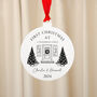 Personalised First Christmas Home Bauble Decoration, thumbnail 2 of 8