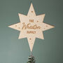 Personalised Family Star Christmas Tree Topper, thumbnail 1 of 1