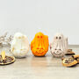 Spooky Ghost And Pumpkin Candle Halloween Decoration, thumbnail 3 of 10