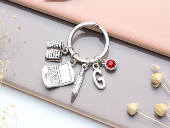 Personalised Writers Keyring Authors Gift, Graduation Gift, 2 of 9