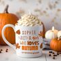 Pumpkin Autumn Mug Personalised Gift, thumbnail 1 of 5