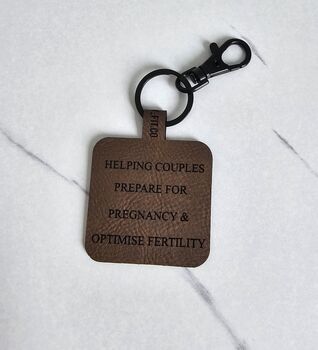 Qr Code Keychain | Faux Leather Business Tag | Keyrings, 3 of 6