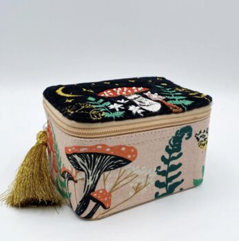 Embroidered Forage Designed Jewellery Case, 5 of 6
