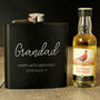 Personalised Hipflask And Whisky Miniature Set, thumbnail 1 of 4