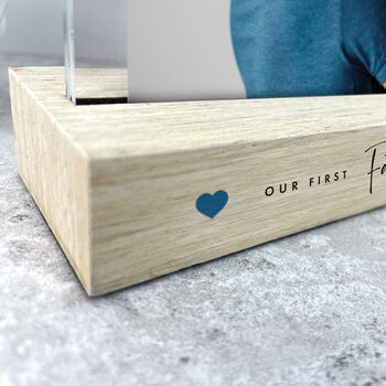 Personalised 'Our First…' Wooden Base 6x4' Photo Frame, 4 of 11