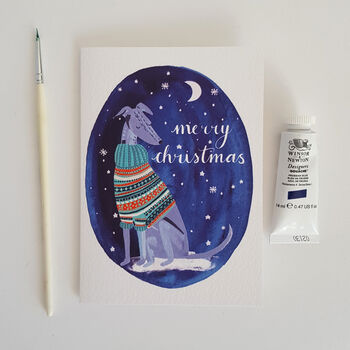 Sighthound Jumper Charity Christmas Card, 7 of 8