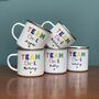 Team Personalised Rainbow Mug Set, thumbnail 3 of 7