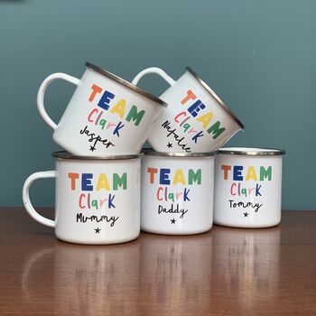 Team Personalised Rainbow Mug Set, 3 of 7