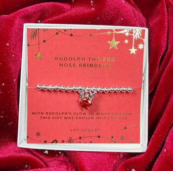 Rudolph The Red Nose Reindeer Bracelet, 2 of 3