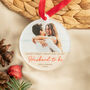 Personalised First Christmas Engaged As My Husband To Be Bauble, thumbnail 5 of 5