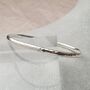 Sterling Silver Bangle With Hammered Finish, thumbnail 2 of 6