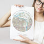 'Home Is Where The Family Is' Circle Map Print, thumbnail 2 of 3