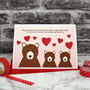 'Bears' Personalised Valentines Card From Children, thumbnail 2 of 4