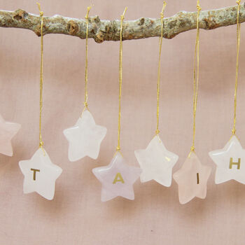 Personalised Crystal Star Christmas Decorations, 3 of 12