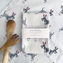 Schnauzer Dog Christmas Tea Towel, thumbnail 5 of 5