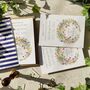 Spring Flowers Save The Date Cards And Envelopes, thumbnail 2 of 9