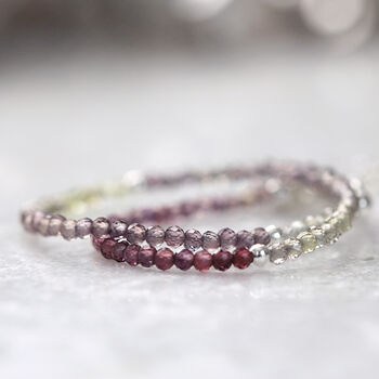 Multi Colour Skinny Sapphire Bracelet, 2 of 11