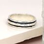 Personalised Sterling Silver Slim Spinning Ring, thumbnail 2 of 9