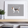 Personalised Beagle Print, thumbnail 1 of 2