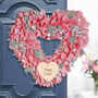Personalised Rose Quartz Heart Wreath, thumbnail 1 of 6