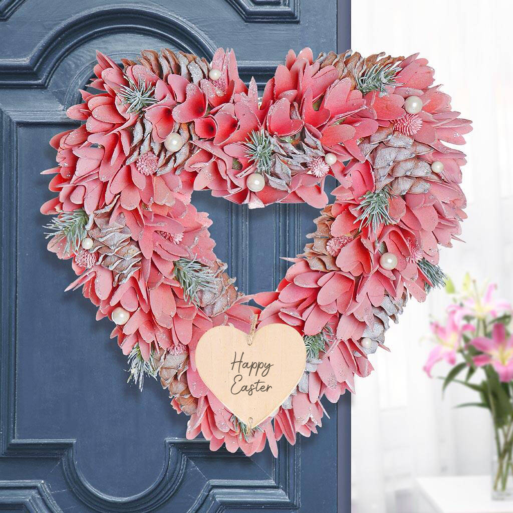 Personalised Rose Quartz Heart Wreath, 1 of 6