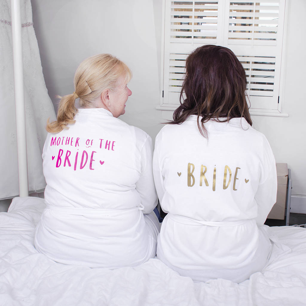 Bridesmaid Wedding Dressing Gown By Ellie Ellie