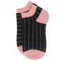 Zigzag Pink And Dash Black Women's Trainer Socks Bundle, thumbnail 6 of 9