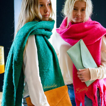 Personalised Blanket Scarf In Vibrant Colours, 4 of 4