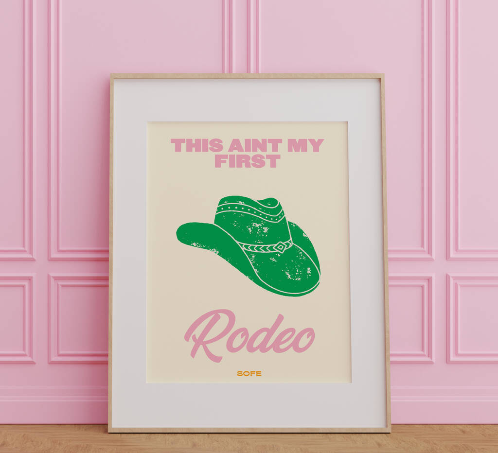 Rodeo Print By SOFE | notonthehighstreet.com