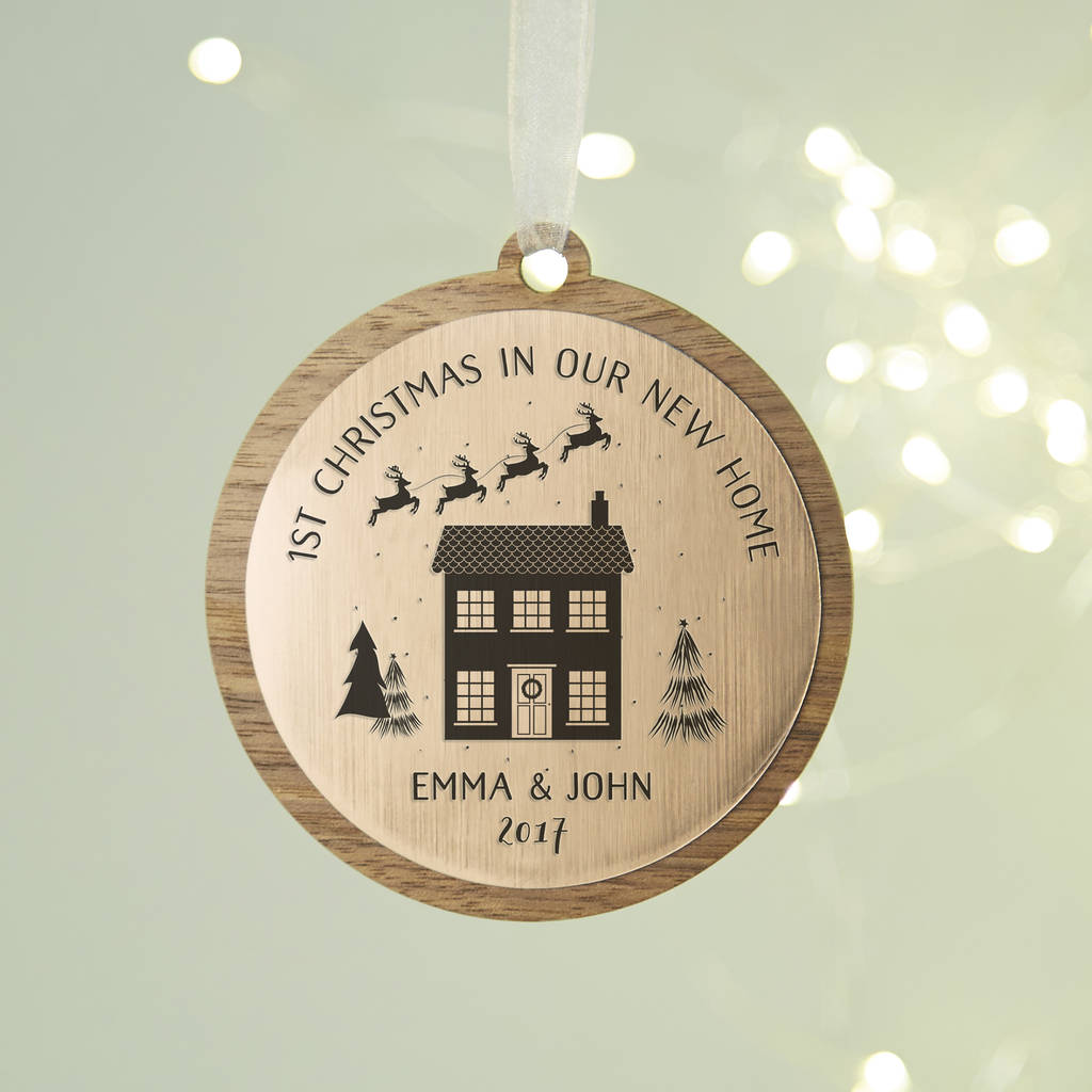 personalised new home christmas decoration by norma&dorothy