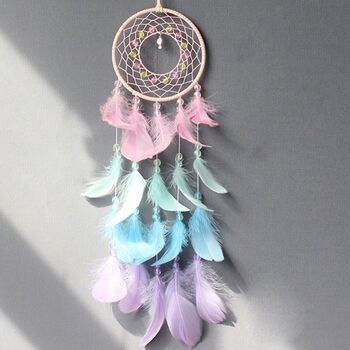 New Baby Born Gift, Pink Pastel Dream Catcher For Girls, 2 of 9