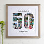 Personalised 50th Birthday Photo Collage, thumbnail 7 of 8