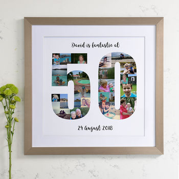 Personalised 50th Birthday Photo Collage, 7 of 8