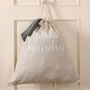 Personalised Cotton Drawstring Washing Bag, thumbnail 3 of 4