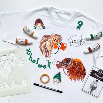 Thelwell Pony Diy T Shirt Painting Craft Box, 8 of 9