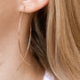 Simple Pull Through Fish Shaped Dangle Earrings, thumbnail 1 of 3