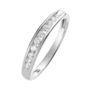 White Gold Natural Diamond Channel Eternity Band Ring, thumbnail 1 of 4