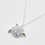 Hydrangea Silver Necklace, thumbnail 1 of 7