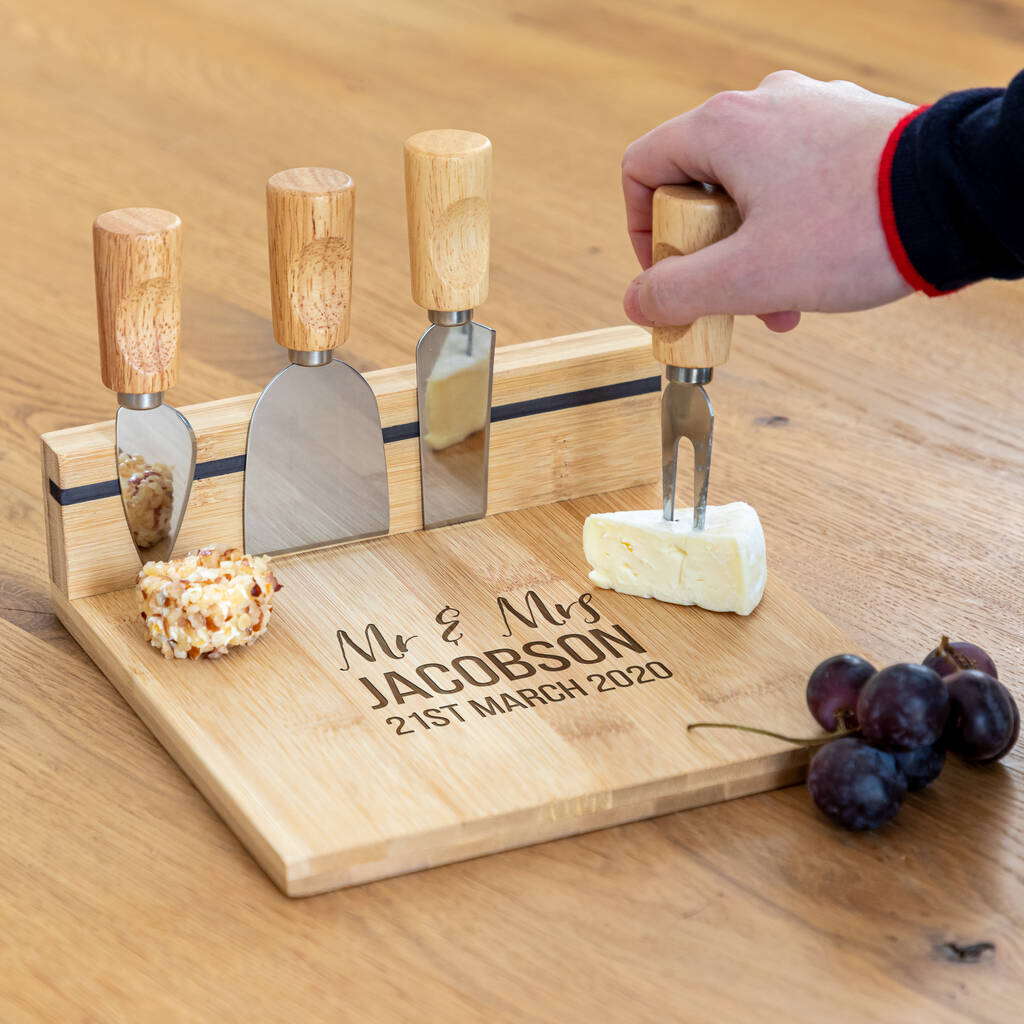Personalised Wedding Gift Cheese Board By Mirrorin