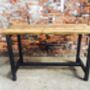 Reclaimed Industrial Tall Poseur Table 319, thumbnail 4 of 6