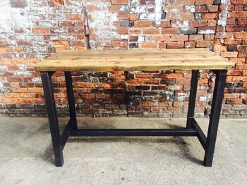 Reclaimed Industrial Tall Poseur Table 319, 4 of 6