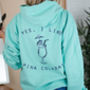 Yes I Like Pina Coladas Cocktail Hoodie, thumbnail 4 of 5