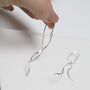 Sterling Silver Falling Threader Earrings, thumbnail 4 of 8