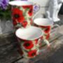 Set Of Four Gift Boxed Palace Mugs In Red Poppy Design, thumbnail 6 of 9