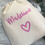 Personalised Cotton Treat Gift Bag, thumbnail 2 of 3