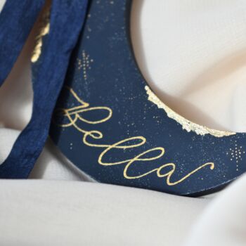 Personalised Star Or Moon Christmas Name Ornament, 4 of 7