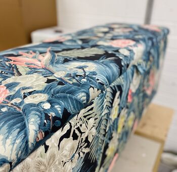 Large Ottoman In Floral Print, 2 of 5