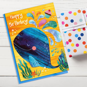 Cute Whale Birthday Card, 2 of 2