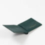 Abstract Swirl Lines Leather Wallet | Dark Green, thumbnail 5 of 5